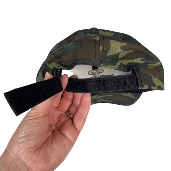 Ford Power Stroke Diesel Green Camo Camouflage Cap 100% Cotton - Picture 6 of 11